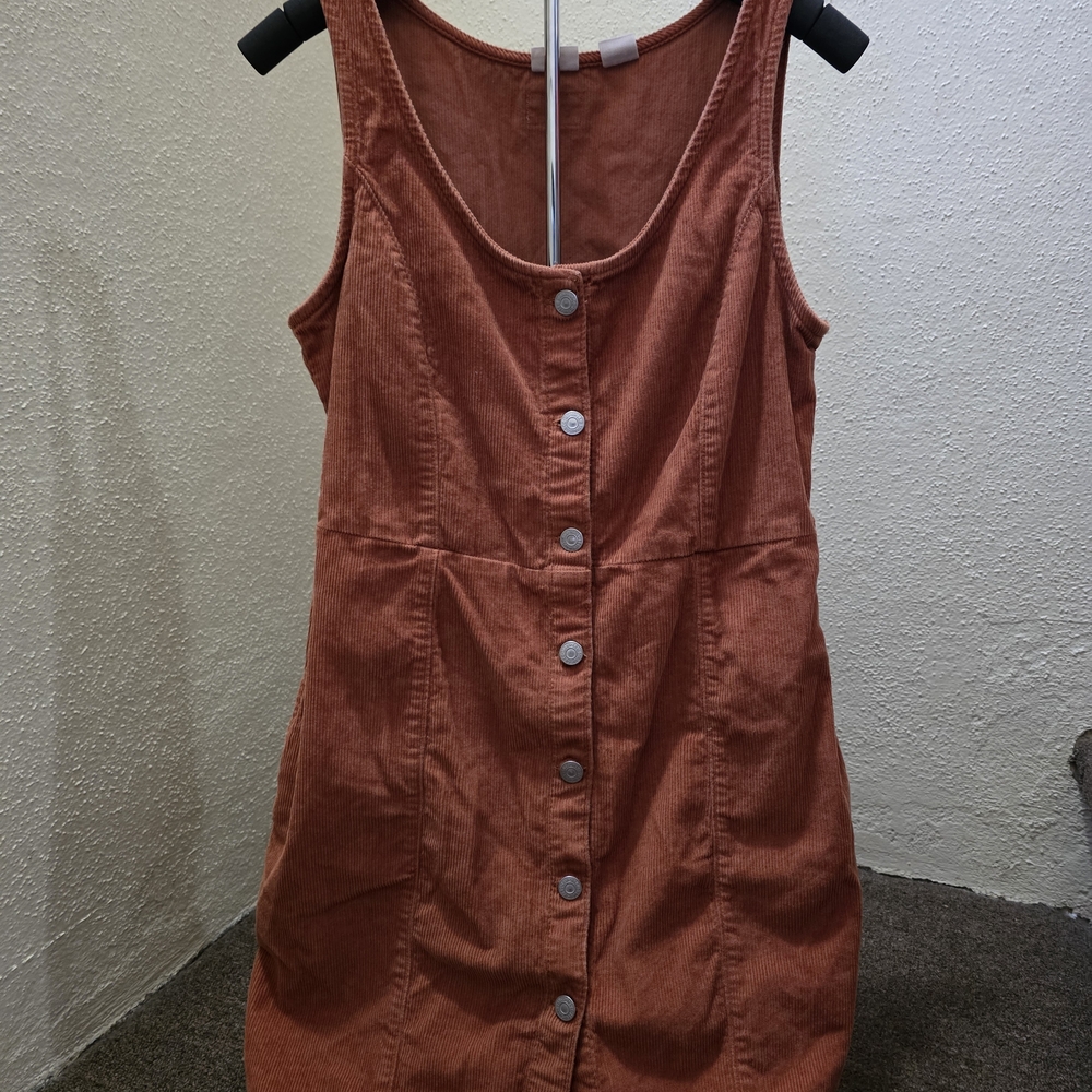 Levi's Rust Button-Down Sleeveless Dress